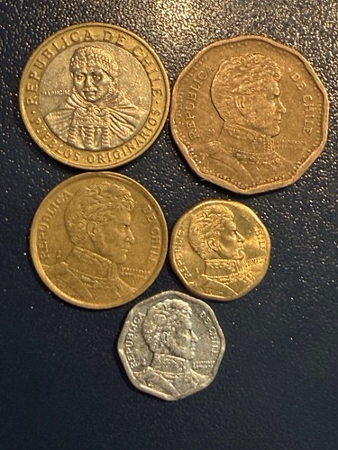 Chile münzen verschiedene - ,