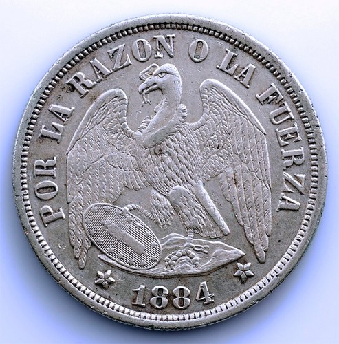 Chile 1 peso 1884 - peso,
