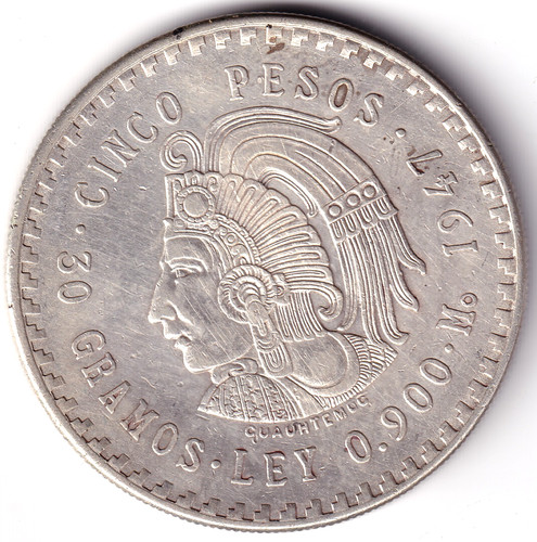 Mexiko 1947 5 - av-vd, cinco