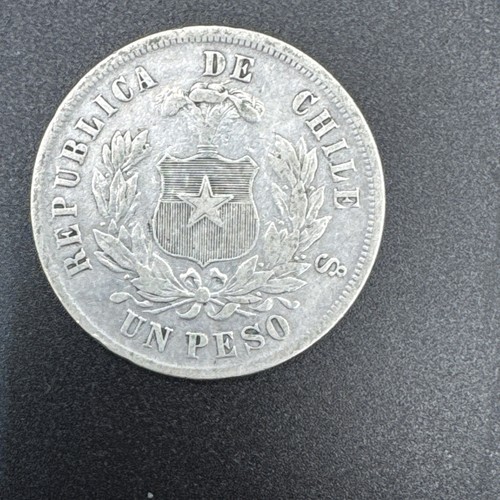 Silbermünze chile peso - un,