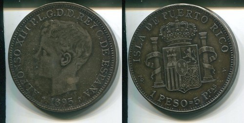 Costa rica 1895 medaille 1 - costa,