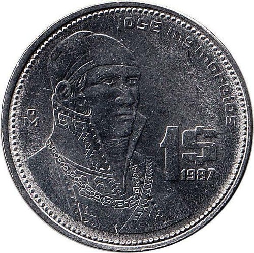 Mexiko peso 1984 1987 - mexiko, 1984-1987