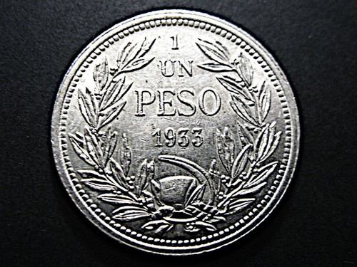 Chile peso 1933 - chile,