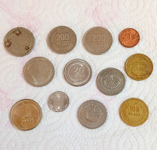 Münzlot kolumbien pesos - kolumbien, &