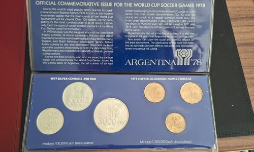 Münzsatz argentina zur - ´78,