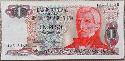 Peso argentino banknote - peso,