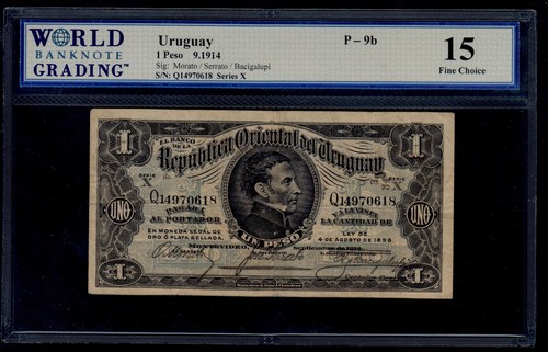 Uruguay peso 1934 pick 9b - 1,
