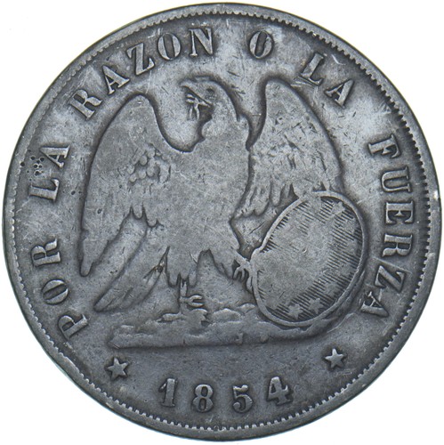 1854 chile peso - chile, 1