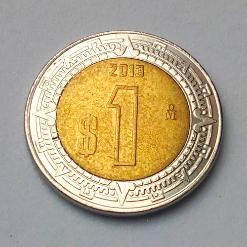Mexiko peso 2013 - 1, ($1)