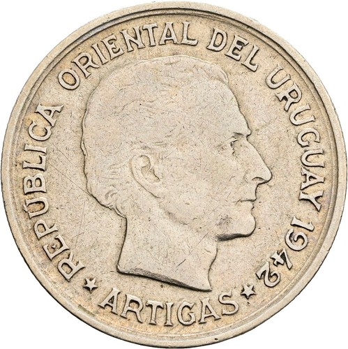 Uruguay peso 1942 - uruguay,,
