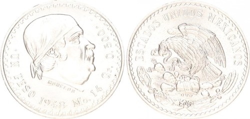 Mexiko peso 1948 silber - 1,